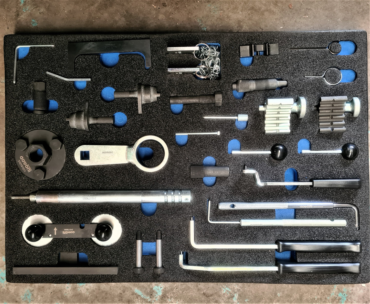Comprehensive Govoni drawer set of timing tools