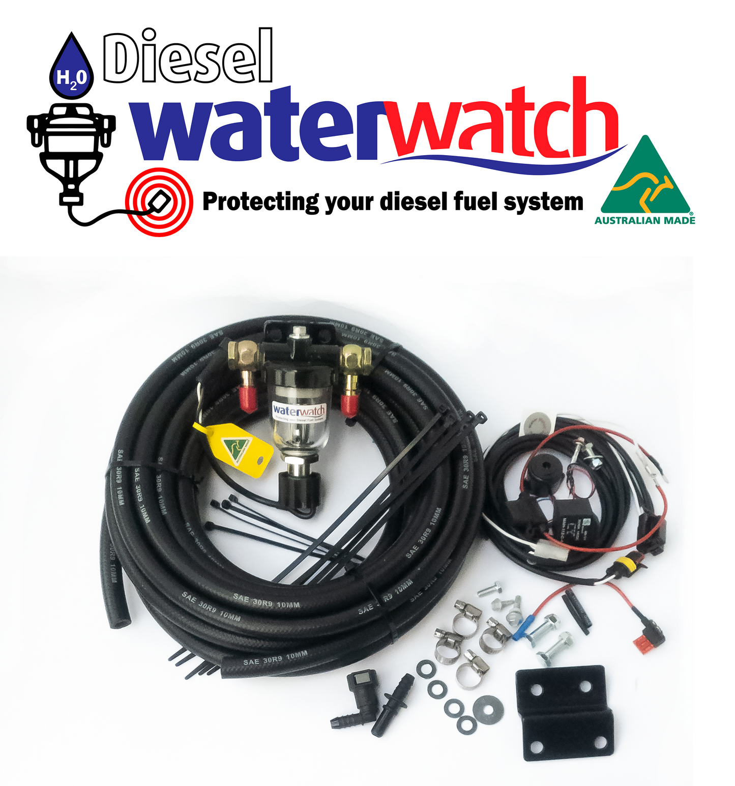 DIESEL Water Trap/Separator Pre-Filter Electronic Water Detection Ford Ranger Everest Next Gen 2022+ 2.0L & 3.0L - protection against Diesel Fuel Contamination Damage