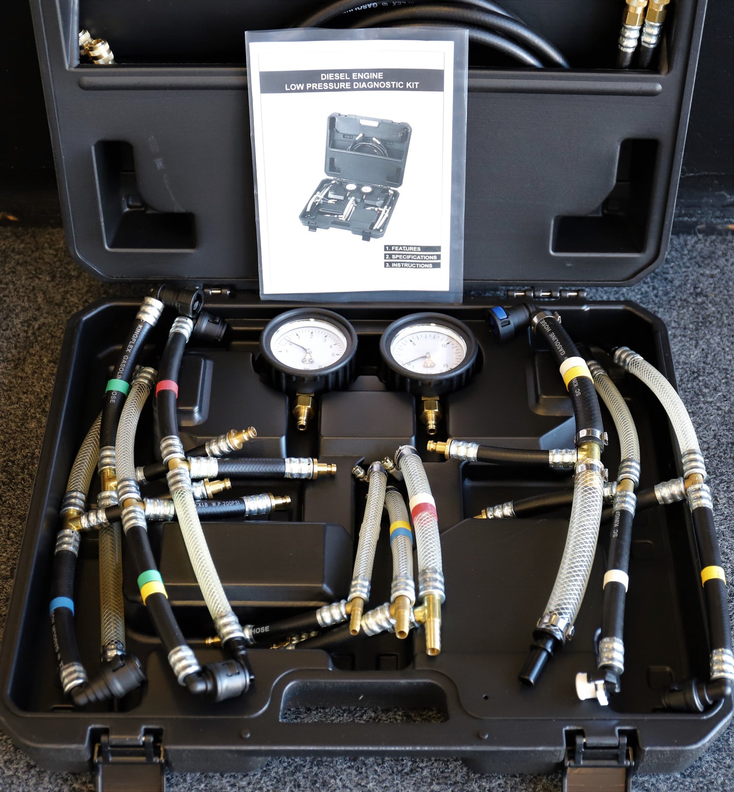 Low pressure Fuel Diagnostic Kit for Diesel Engines