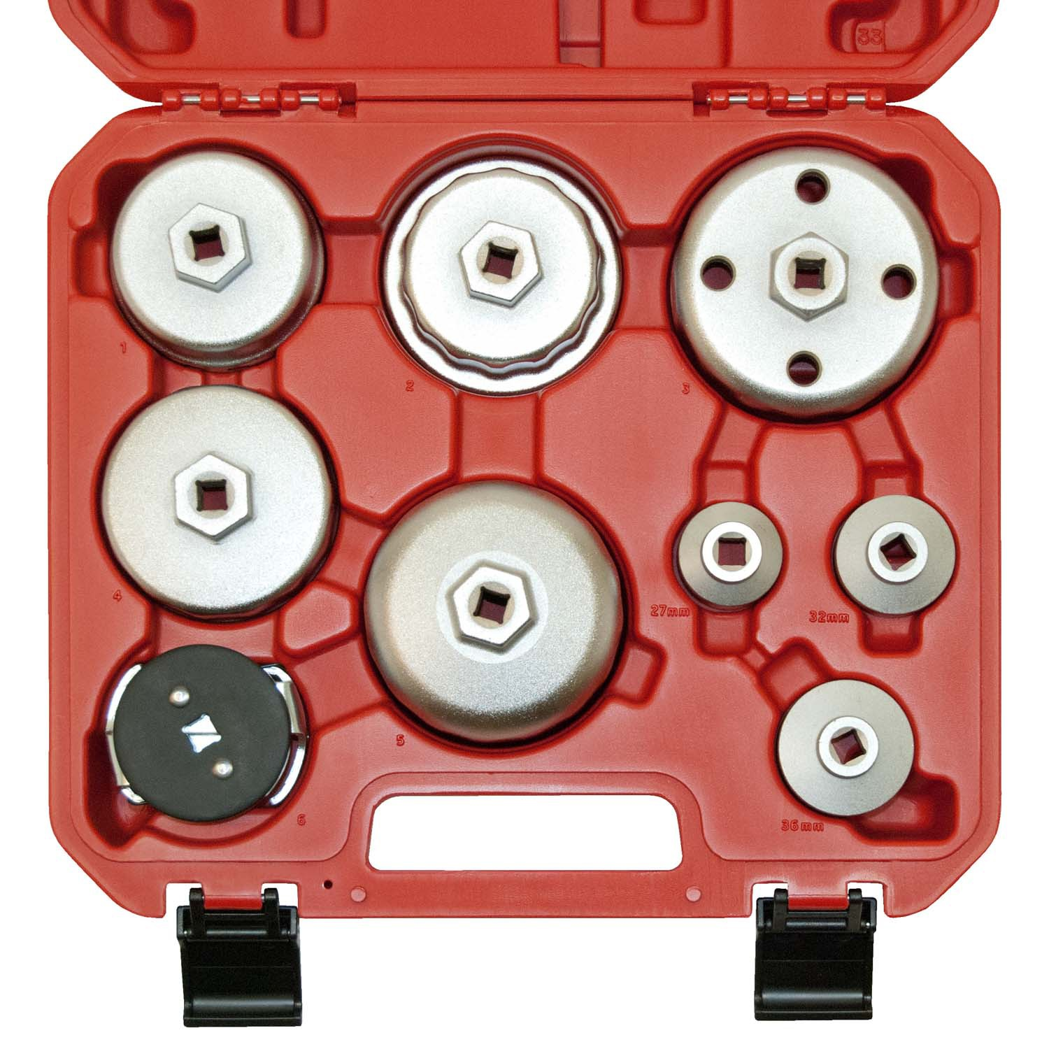 Heavy Duty 9 Piece Oil Filter Socket Set - Specialist Tools Australia