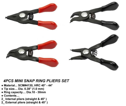 Mini Snap-Ring Pliers Set For S-Ring & R-Ring Tools - Specialist Tools Australia