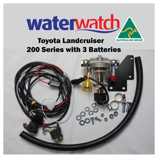 WATER WATCH for Diesel Toyota 200 Series with 3 Batteries - Pre filter protection against Diesel Fuel Contamination Damage - Specialist Tools Australia