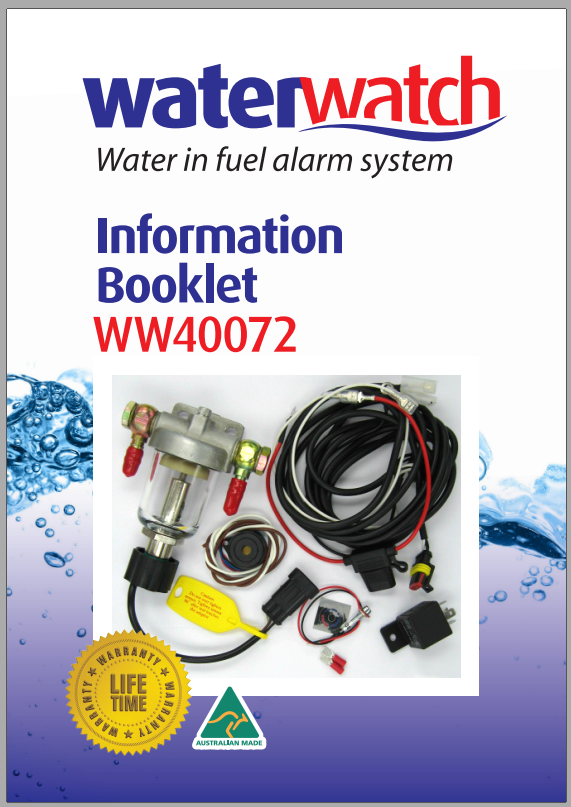 WATER WATCH for Holden Colorado (pre 2012) - Pre-Filter protection against Diesel Fuel Contamination Damage - Specialist Tools Australia