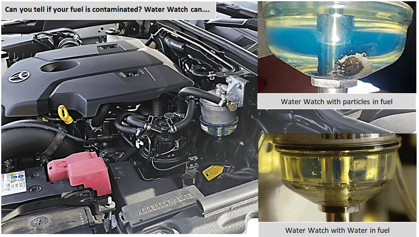 Specialist Tools AU Automotive Protection for Diesel Fuel Systems DIESEL WATER WATCH Water Trap/Separator Pre-Filter Electronic Water Detection - protection against Diesel Fuel Contamination Damage