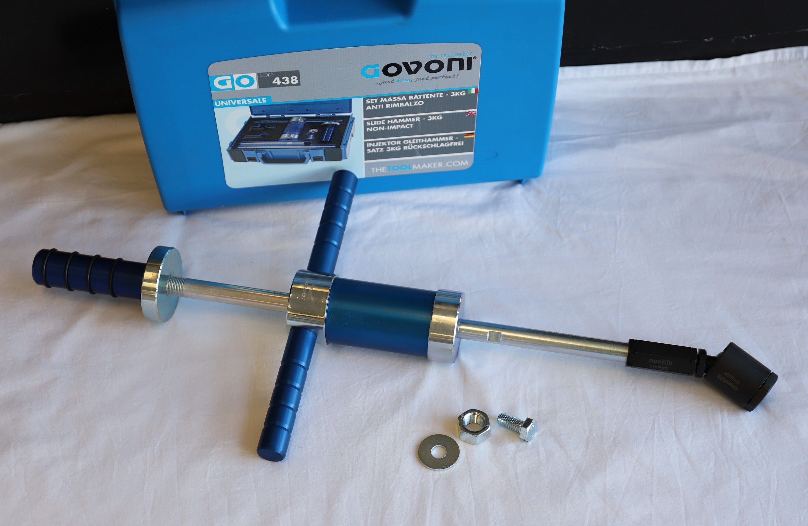 Specialist Tools AU Automotive Diesel Slide Hammers & Pullers Slide Hammer - 3KG Non-Damaging impact "Dead-Blow" Function  Super Efficient - Govoni