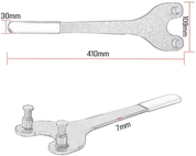 Specialist Tools AU Automotive Diesel Crankshaft, Camshaft and Pump Gear Tools Cam Shaft Gear and Pump Pulley Holding Tool Nissan, Toyota and other OHC engines