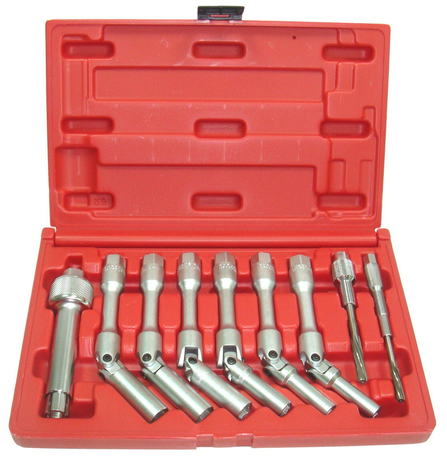 Specialist Tools AU Automotive Diesel Glow Plug Tools Glow Plug Universal Jointed Extra Long Socket Set with Special Puller and Reamers - Suits Japanese, Korean and European Diesel Engines