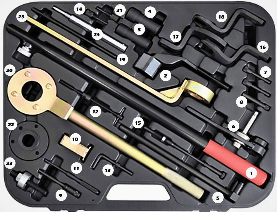Specialist Tools AU Automotive Diesel Injection Pump Removal & Timing Engine Timing Chain-Belt Replacement Tool (Honda Mazda Hyundai Daewoo etc)