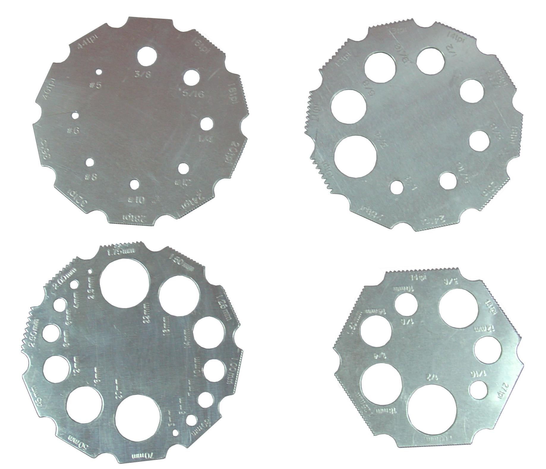 Specialist Tools AU Automotive Diesel Screw, Bolt and Stud Extractors, Thread Repair Universal Thread Gauge set