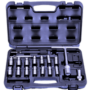 Specialist Tools AU Automotive Diesel Seat Cutters and Injector Cleaning Tools Diesel Injector Nozzle & Seat Cleaner (19 Pcs Set ) Denso, Delphi & Bosch