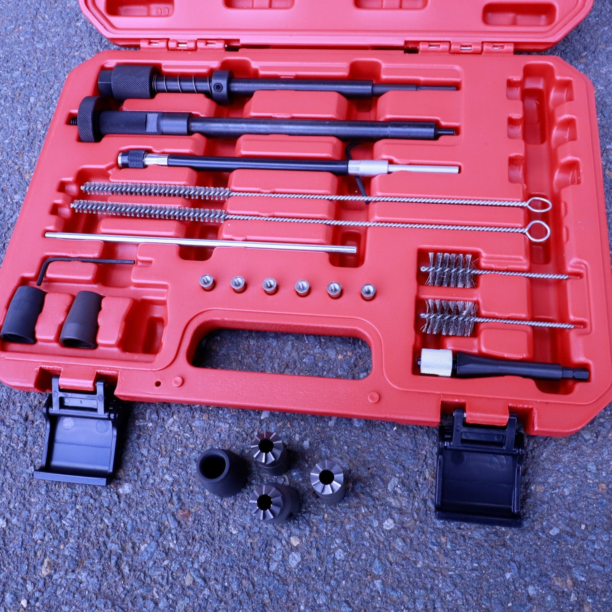 Specialist Tools AU Automotive Diesel Seat Cutters and Injector Cleaning Tools Injector Seat Cleaning And Milling Tool Set Deluxe Version