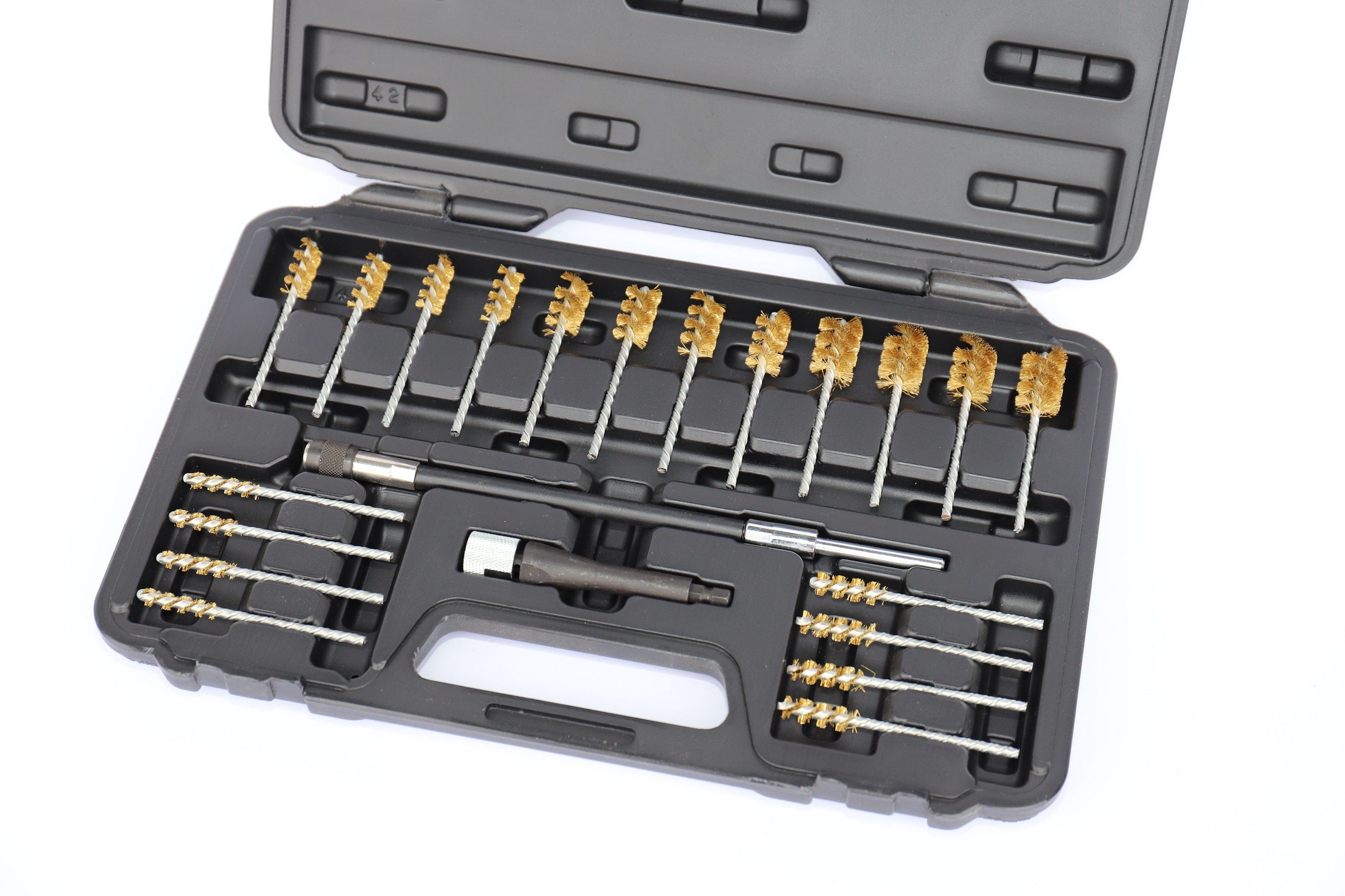 Specialist Tools AU Automotive Hand Tools Twisted-Copper Brush Cleaning Set Collet and Bit Holders- Comprehensive  Set 22 pc