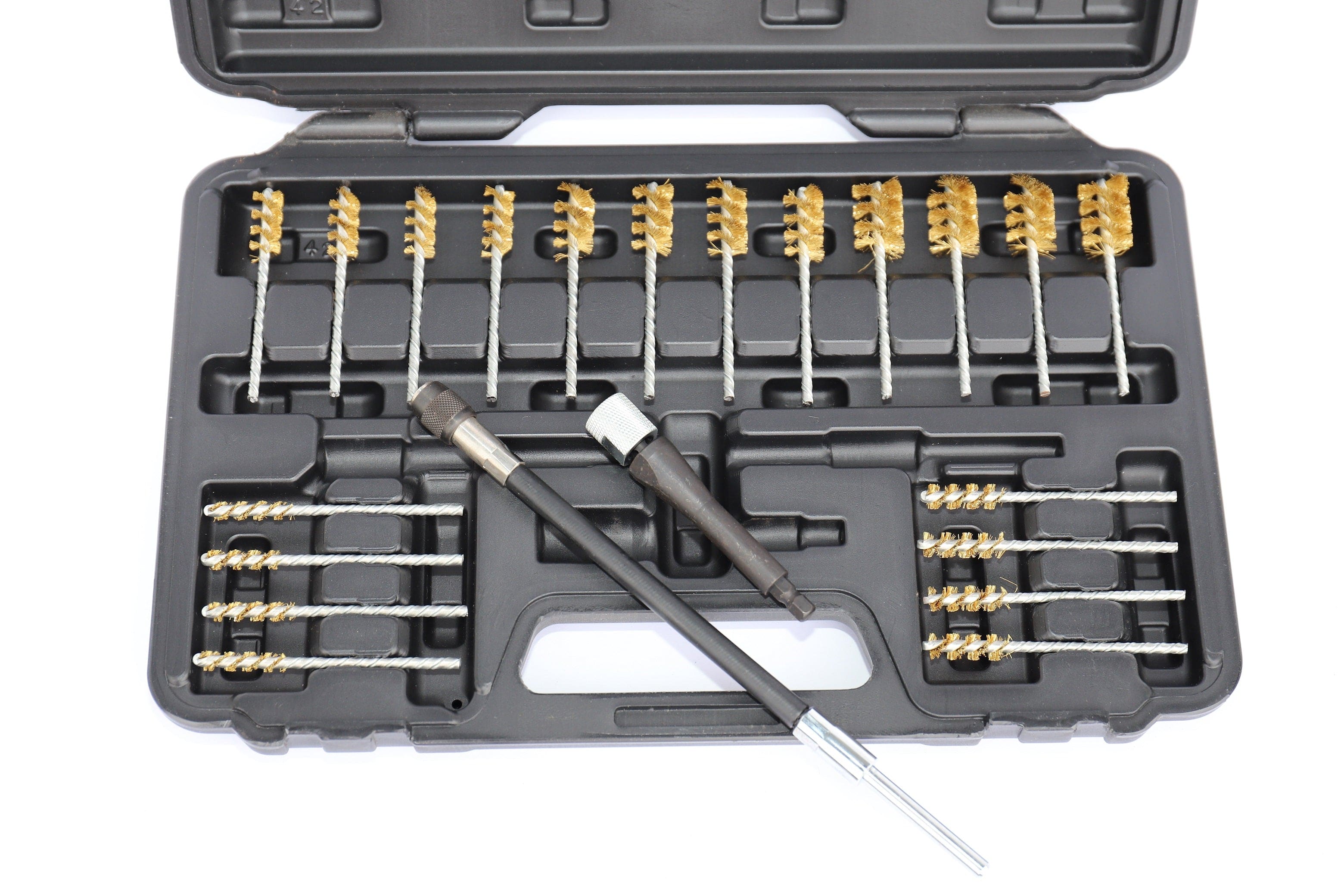 Specialist Tools AU Automotive Hand Tools Twisted-Copper Brush Cleaning Set Collet and Bit Holders- Comprehensive  Set 22 pc