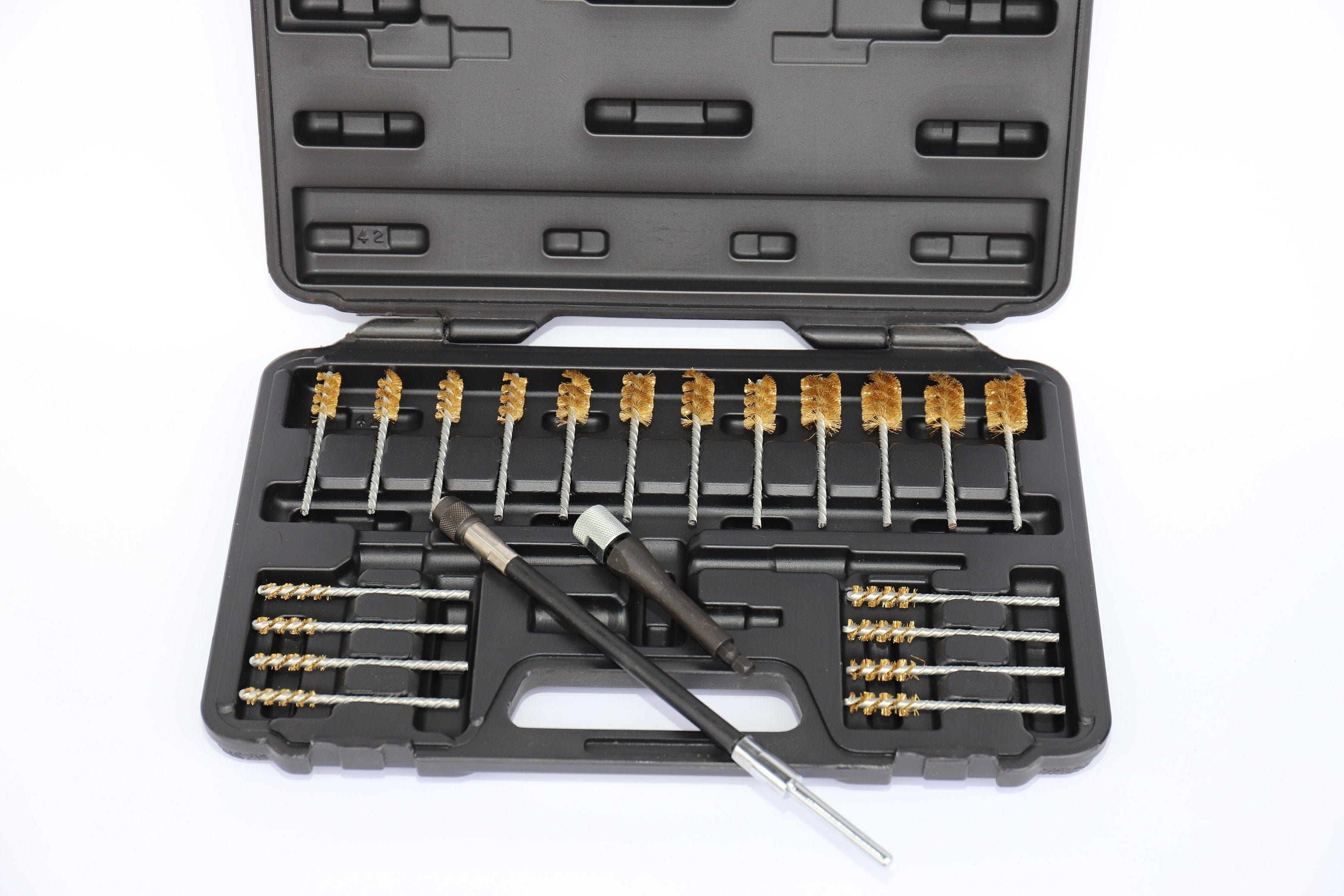 Specialist Tools AU Automotive Hand Tools Twisted-Copper Brush Cleaning Set Collet and Bit Holders- Comprehensive  Set 22 pc